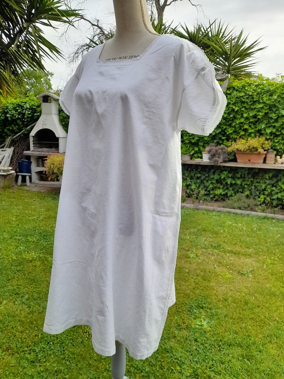 Camicione bianco camicia da notte vintage anni 90… - image 6