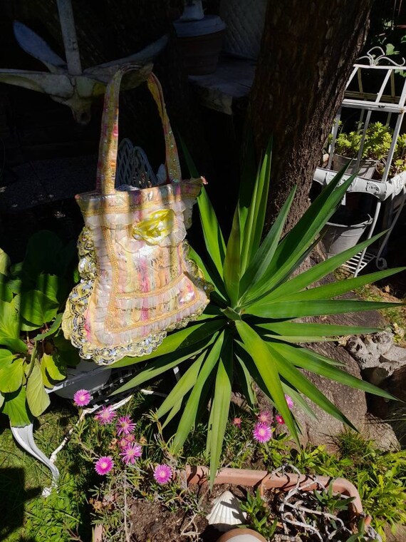Beatiful bag lace bag chic bag vintage lace weddi… - image 8