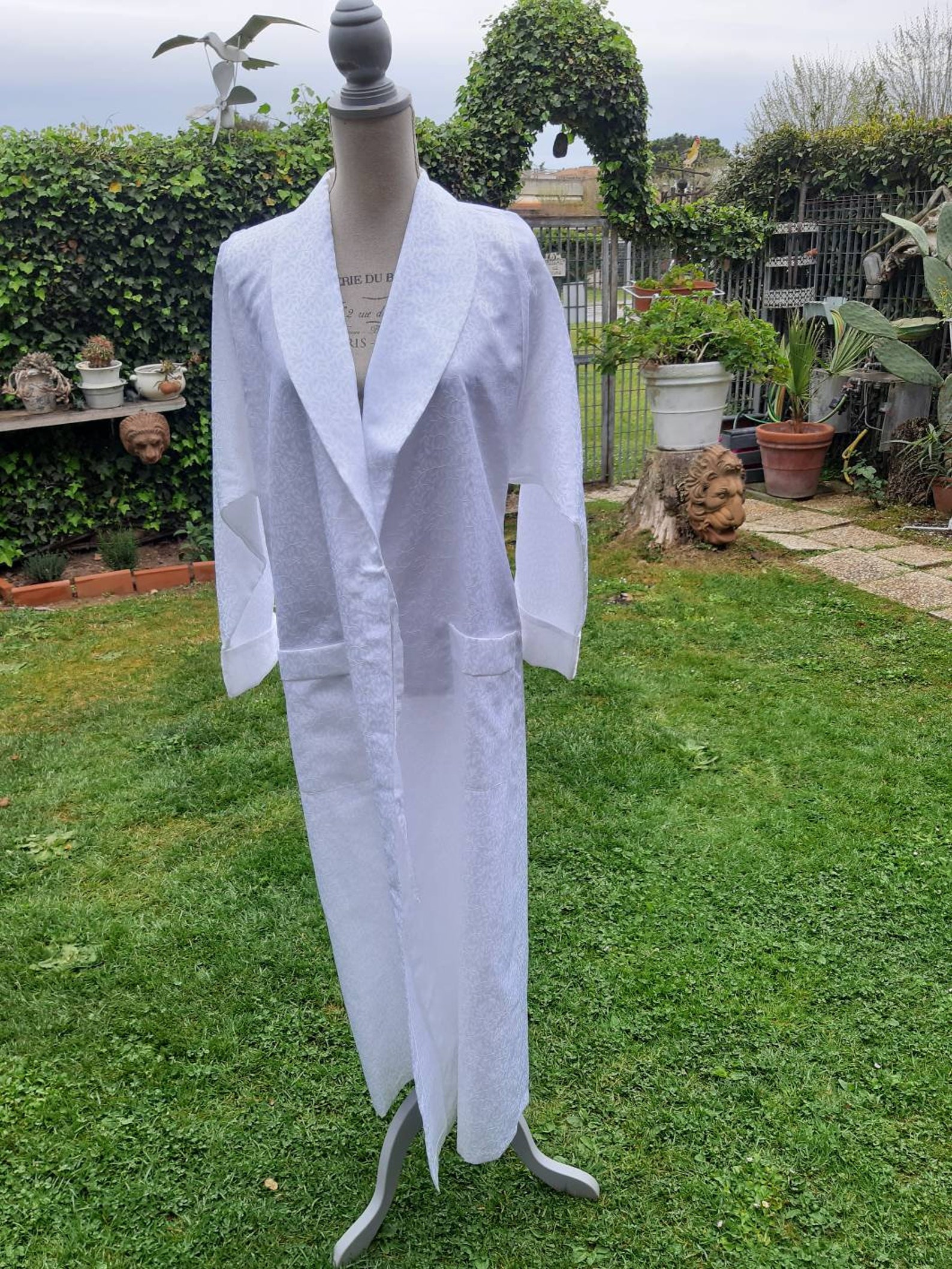 Dressing Gown Mixed Silk Dressing Gown Shabby Chic Diva Etsy