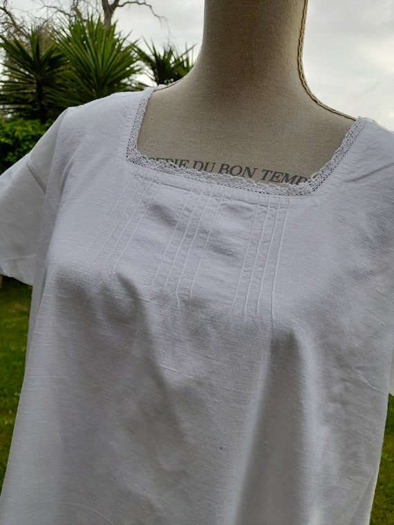 Camicione bianco camicia da notte vintage anni 90… - image 3