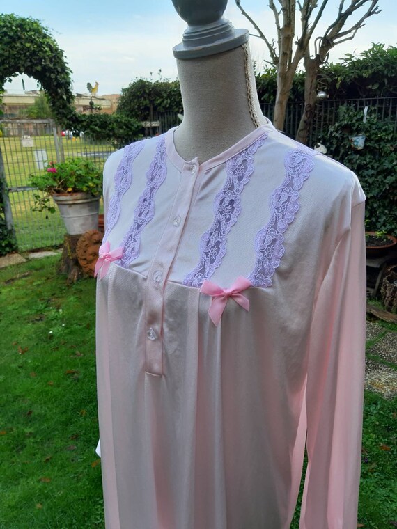 Pink Vintage Nightgown 70s Pink 