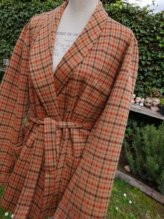 Men's dressing gown 70s vintage boss style Italia… - image 3