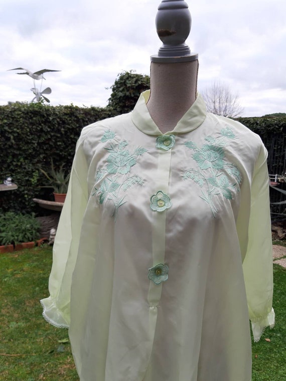 Peignoir coordinated nightgown and skirt vintage … - image 3