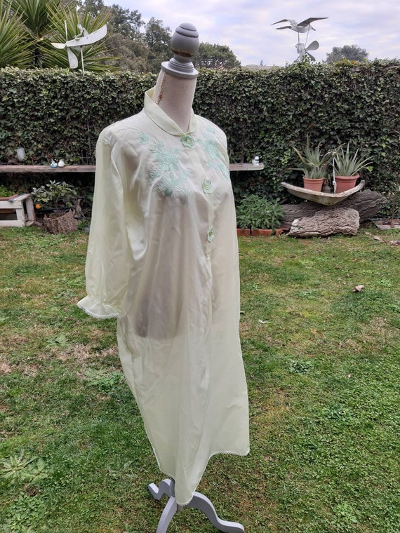 Peignoir coordinated nightgown and skirt vintage … - image 10