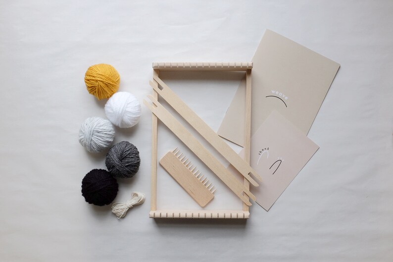Weaving Loom Kit Grayscale Etsy UK