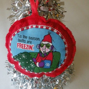 Kid Safe Christmas Holiday Ornament, Pet Safe Red Felt Ornament, Choke Free Stuffed fabric ornament, Child Safe Christmas Decoration