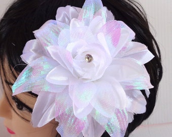 Flower Hairclips Brooch, Red Green Black White Pink Bridal Flowers Wedding Bridesmaid Multi-Purpose Hair Accessories Womens Hair Ornaments