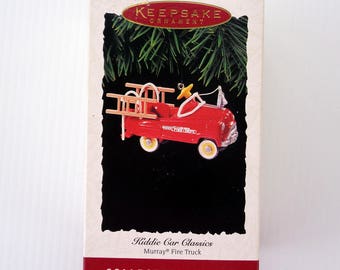 Vintage Kiddie Car Classics Ornament, Murray Fire Truck, 1995