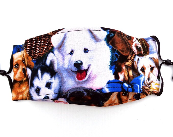 3D Origami Dimensional Face Mask Dogs and Puppies Dust Mask Etsy