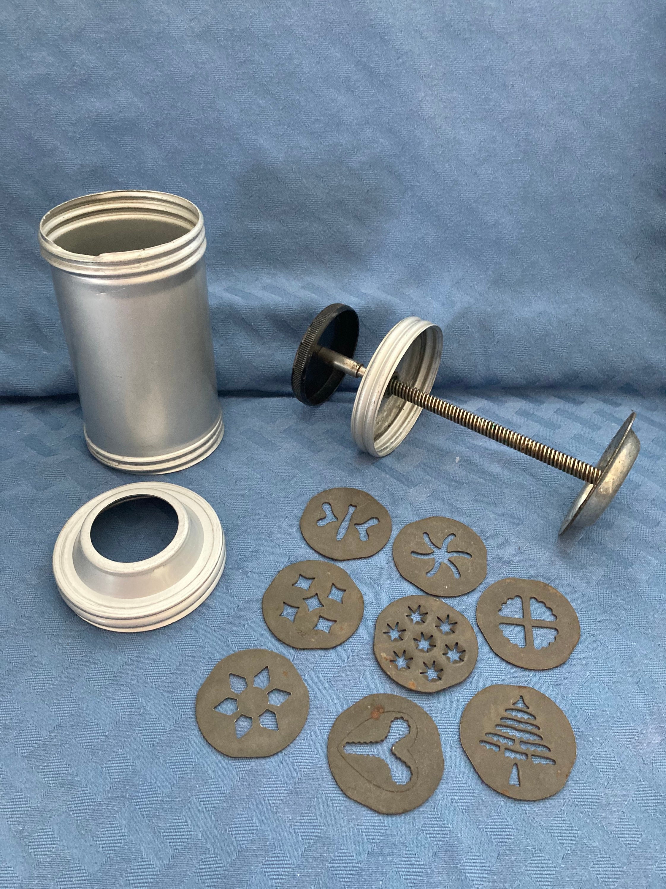 Mirro Cookie Press Vintage with 8 Discs for Holiday Baking Etsy