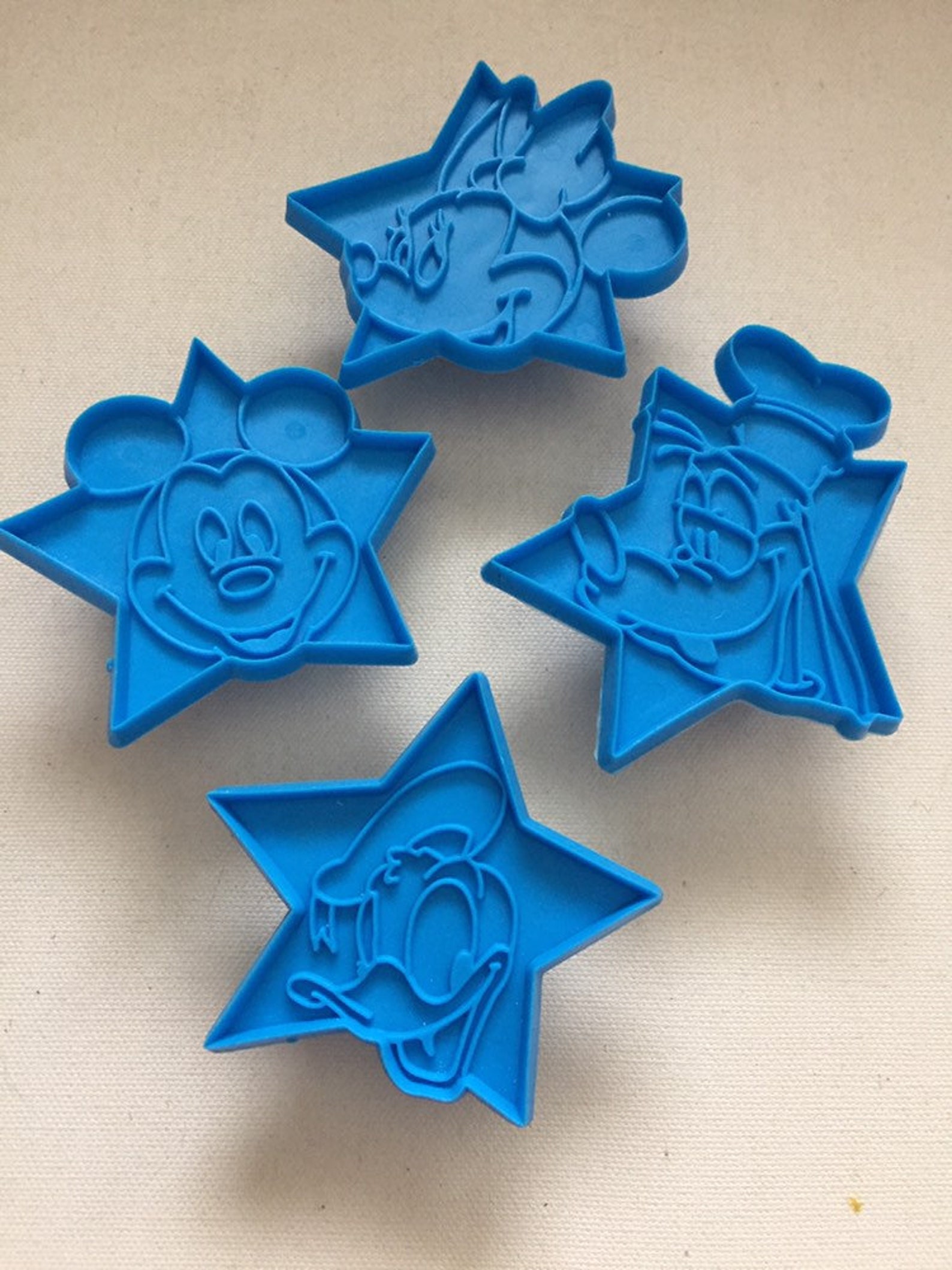 Disney Character Faces Cookie Cutters Set of 4 Mickey Etsy