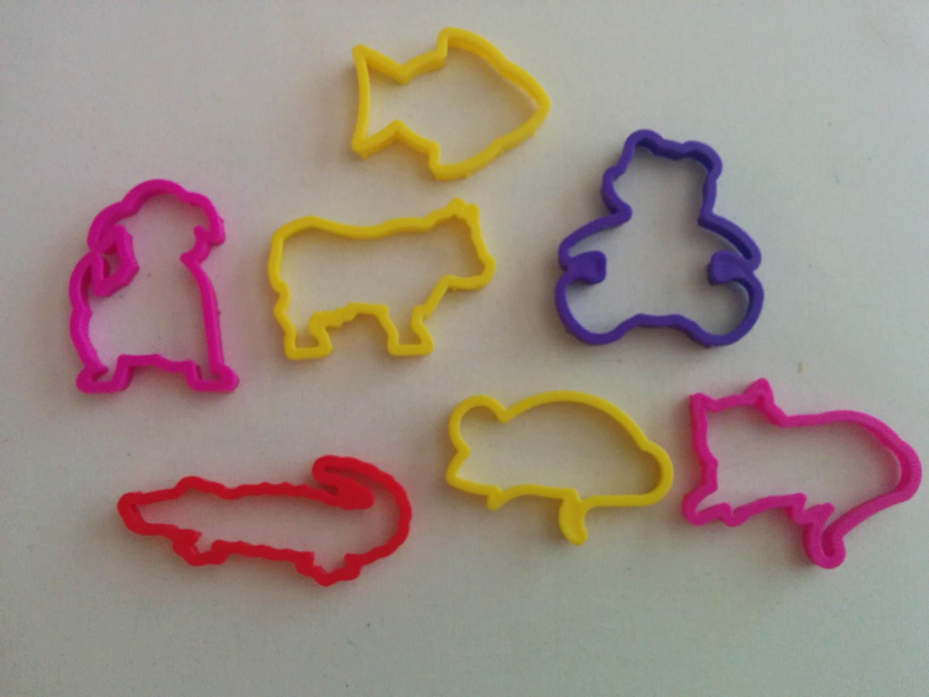 Mini Cookie Cutters Play doh Set of 8 for KIDS Etsy