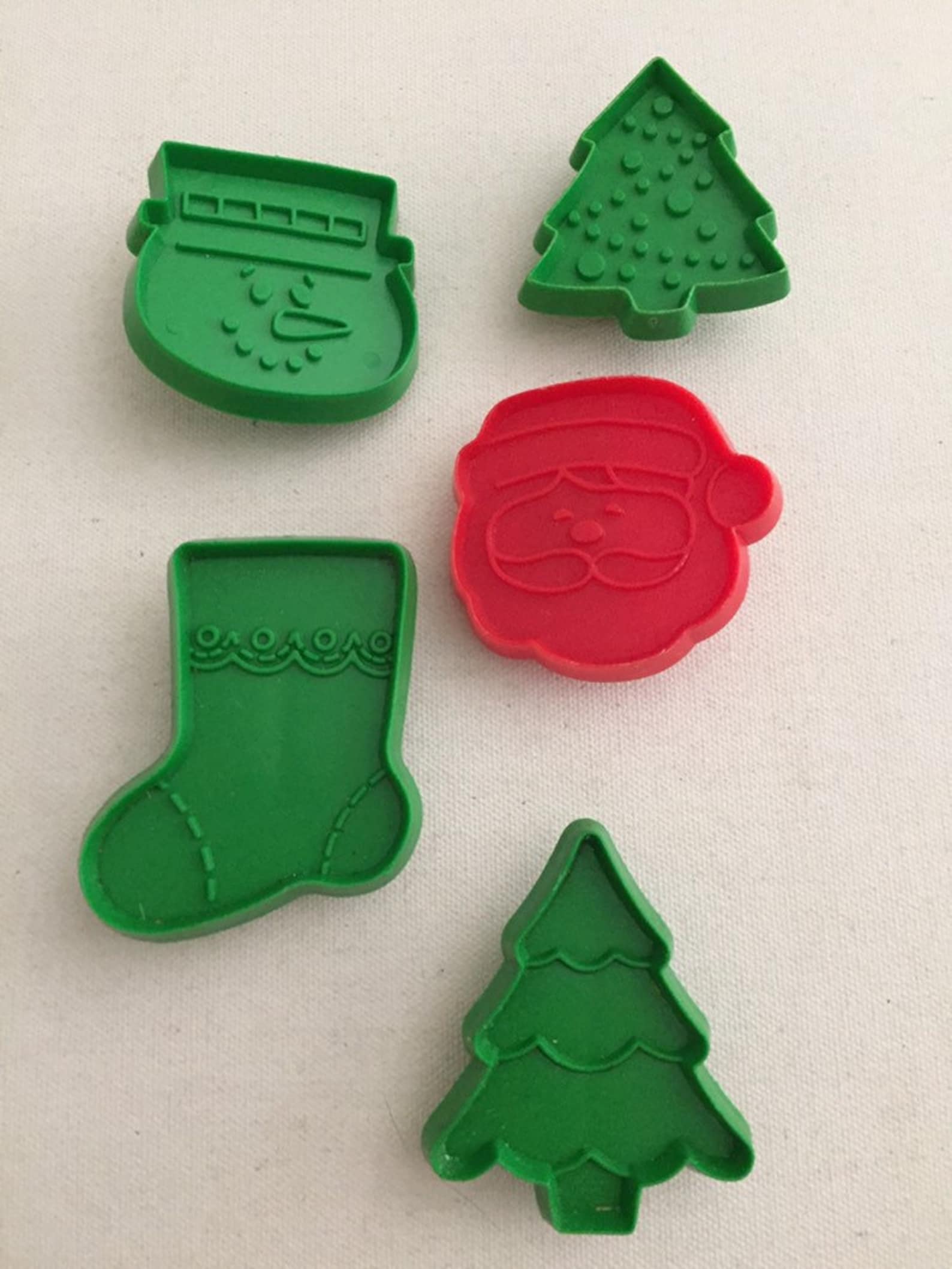 Mini Christmas Cookie Cutters Hallmark SET OF 5 Tree Stocking Etsy