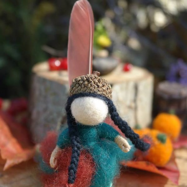 オーダーメイドのウォルドルフフェルト妖精人形