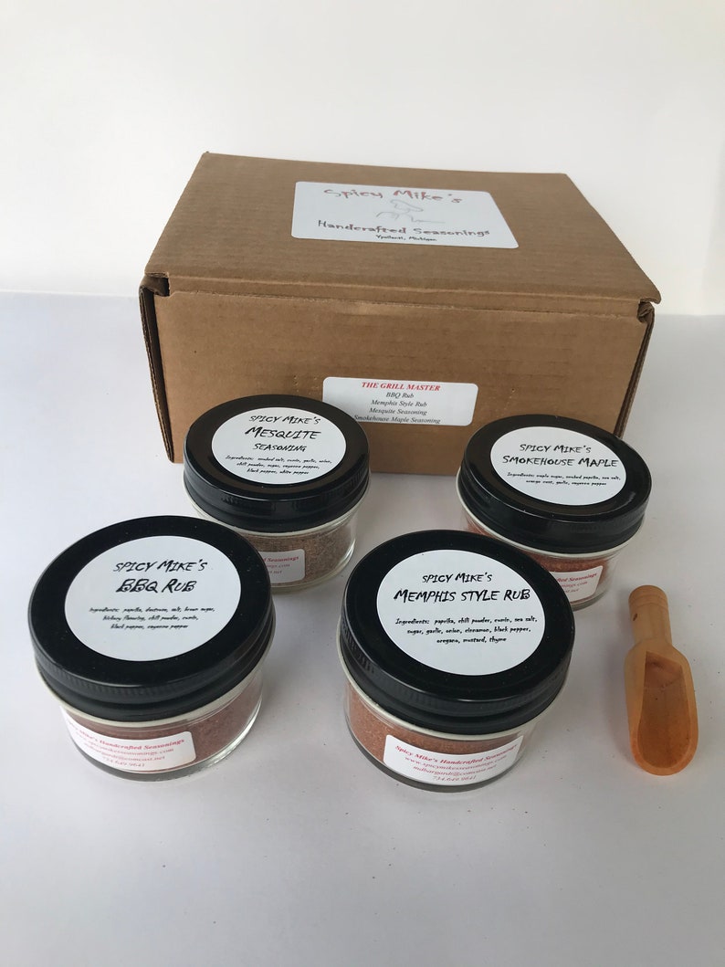 The Grill Master Seasoning Gift Box Etsy