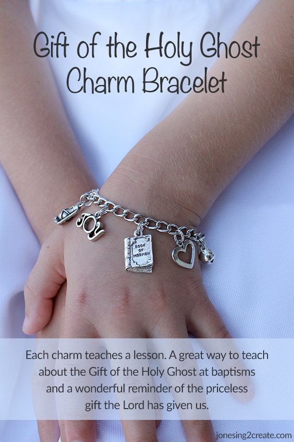 LDS Baptism Gift Gift of the Holy Ghost Charm Bracelet Etsy