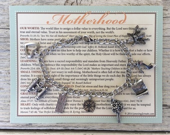 Bracelet à breloques LDS pour la fête des mères