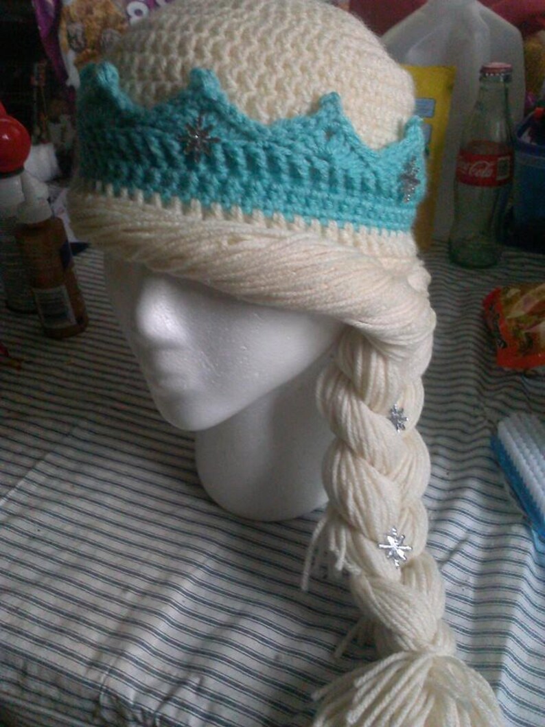 Frozen Inspired Elsa Hat Crochet Pattern Size 13 46 and Etsy Canada