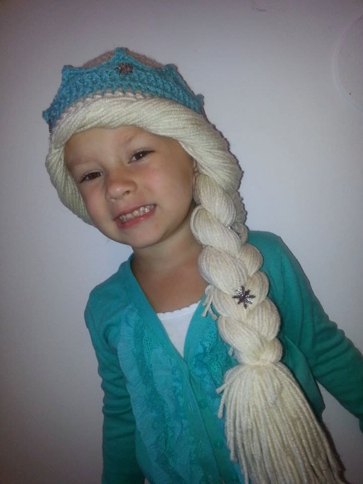 Frozen Inspired Elsa Hat Crochet 