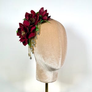 Vergulde Glamour - Sparkle & Shine bordeauxrode anemonen