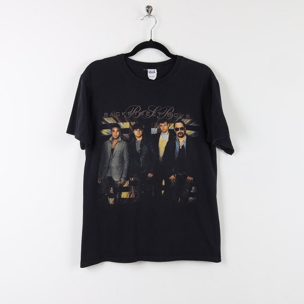Vintage Y2K Backstreet Boys 2010 This Is Us Tour Boy Band Black Graphic Print Tee Pop Rock Music Concert T-shirt Size Medium