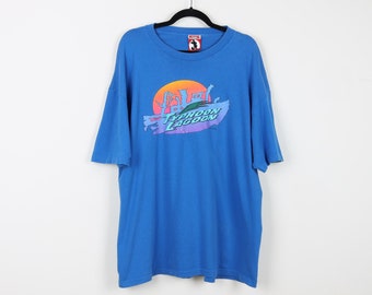 Vintage 90s Mickey Inc Disney's Typhoon Lagoon Water Park Blue Graphic Tee Single Stitch Cartoon Family Walt Disney Gift T-Shirt Size 2X
