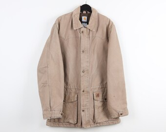 Vintage 1990s Deadstock Carhartt Blanket Lined Duck Chore Coat