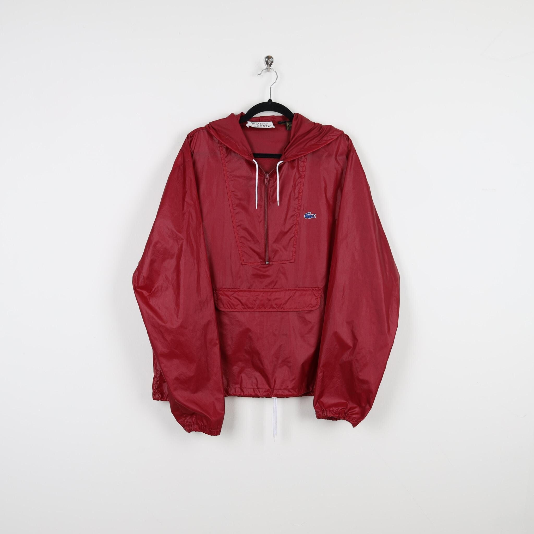 Vintage 90s IZOD Lacoste Embroidered Logo Men's Burgundy Pullover