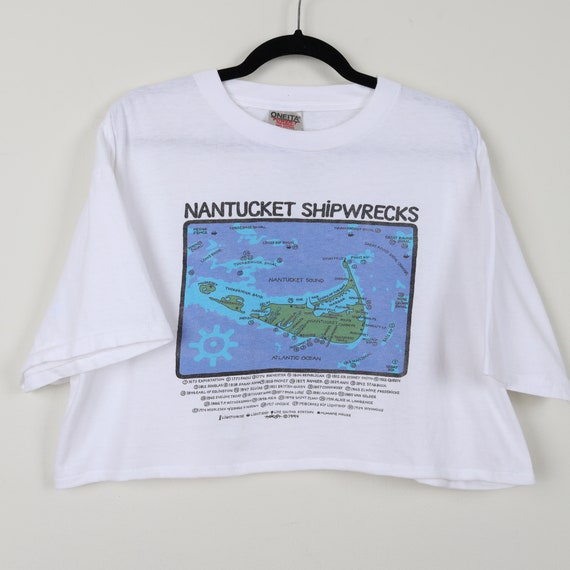 Vintage 90s Nantucket Sound Shipwrecks Map Atlant… - image 5