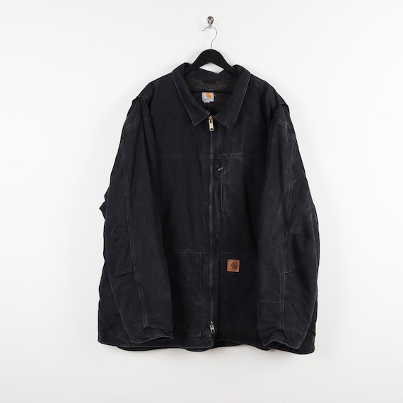 ジャケット・アウター Carhartt 90s Faded Black Active Jacket Carhartt Active Jacket Black With Quilted Lining - Etsy