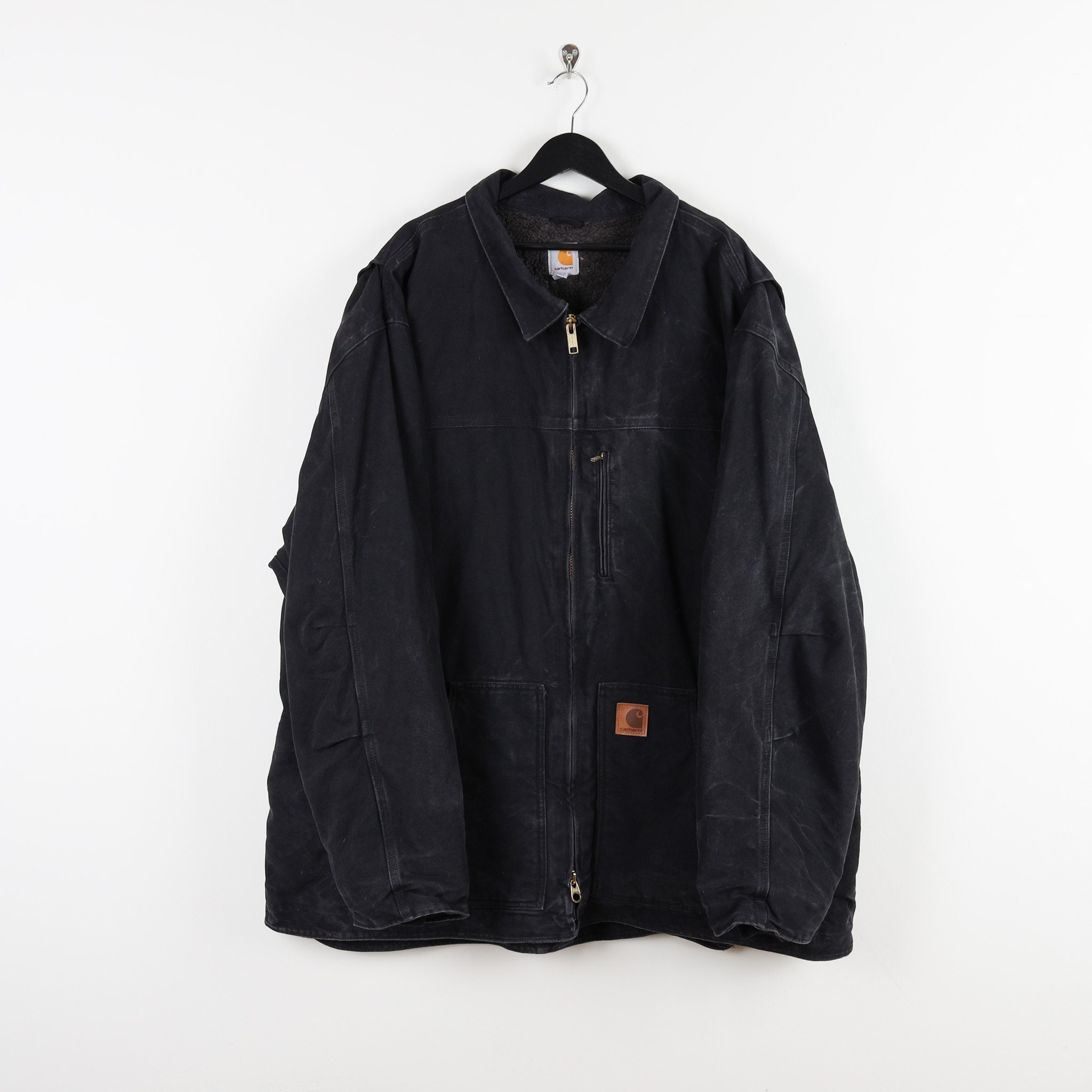 ジャケット・アウター Carhartt 90s Faded Black Active Jacket Carhartt Active Jacket Black With Quilted Lining - Etsy