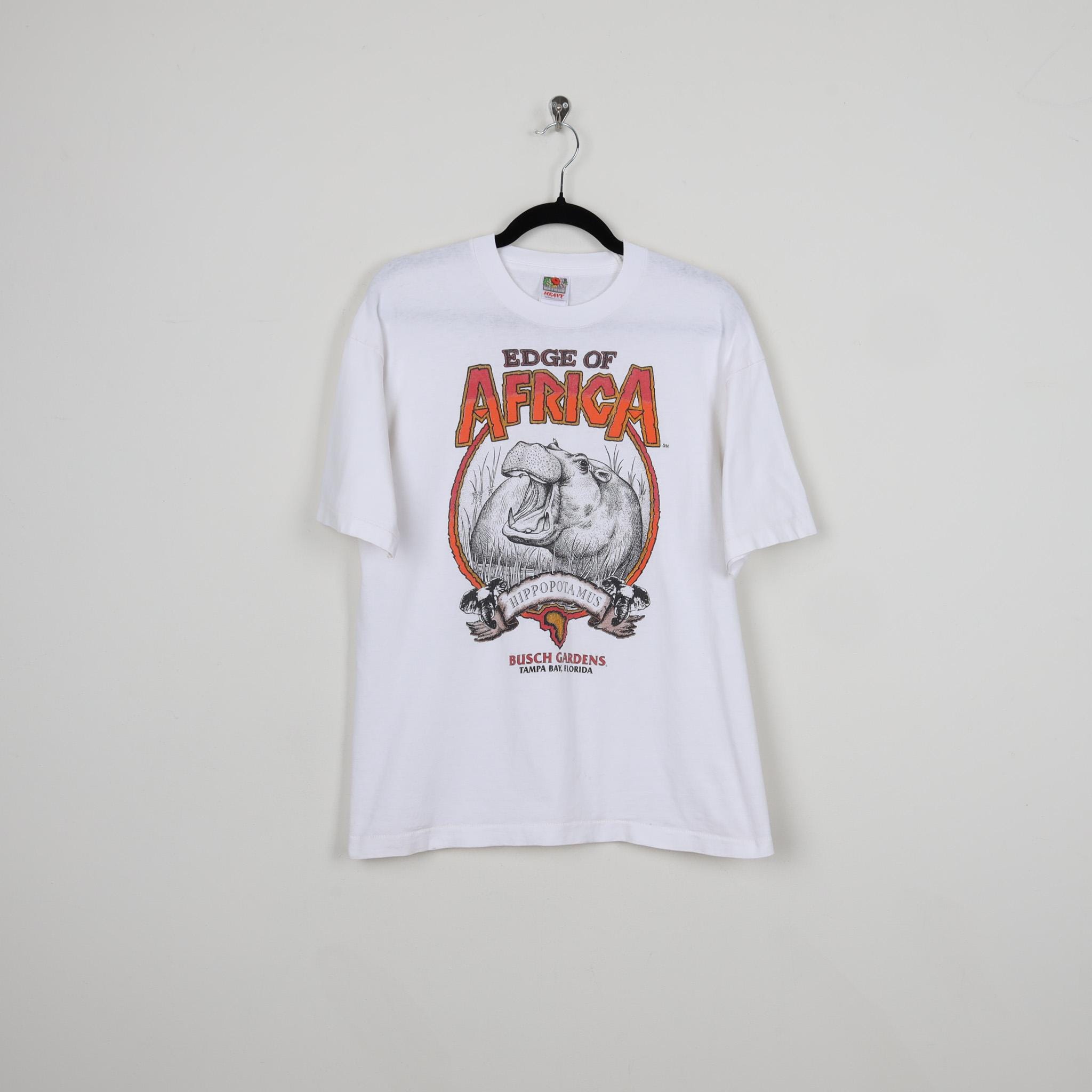 Vintage 90s Edge of Africa Hippopotamus Busch Gardens Tampa Bay 