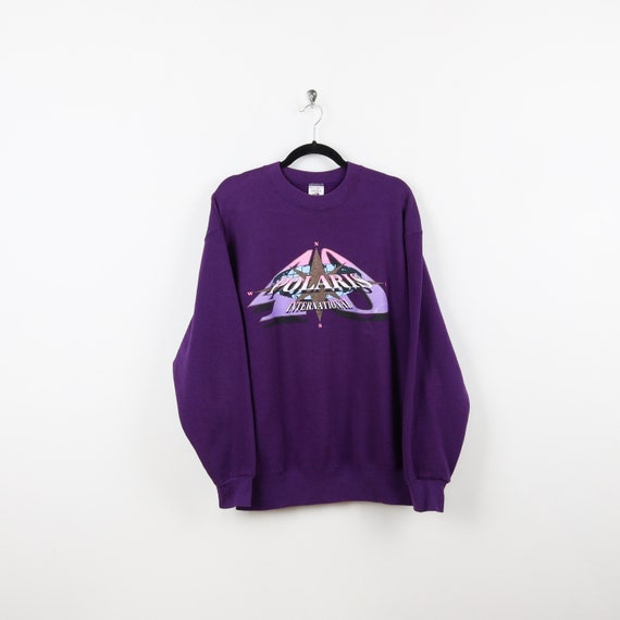Vintage Polaris Snowmobile with Star Pullover Hoodie Vintage Polaris Snowmobile with Star Pullover Hoodie