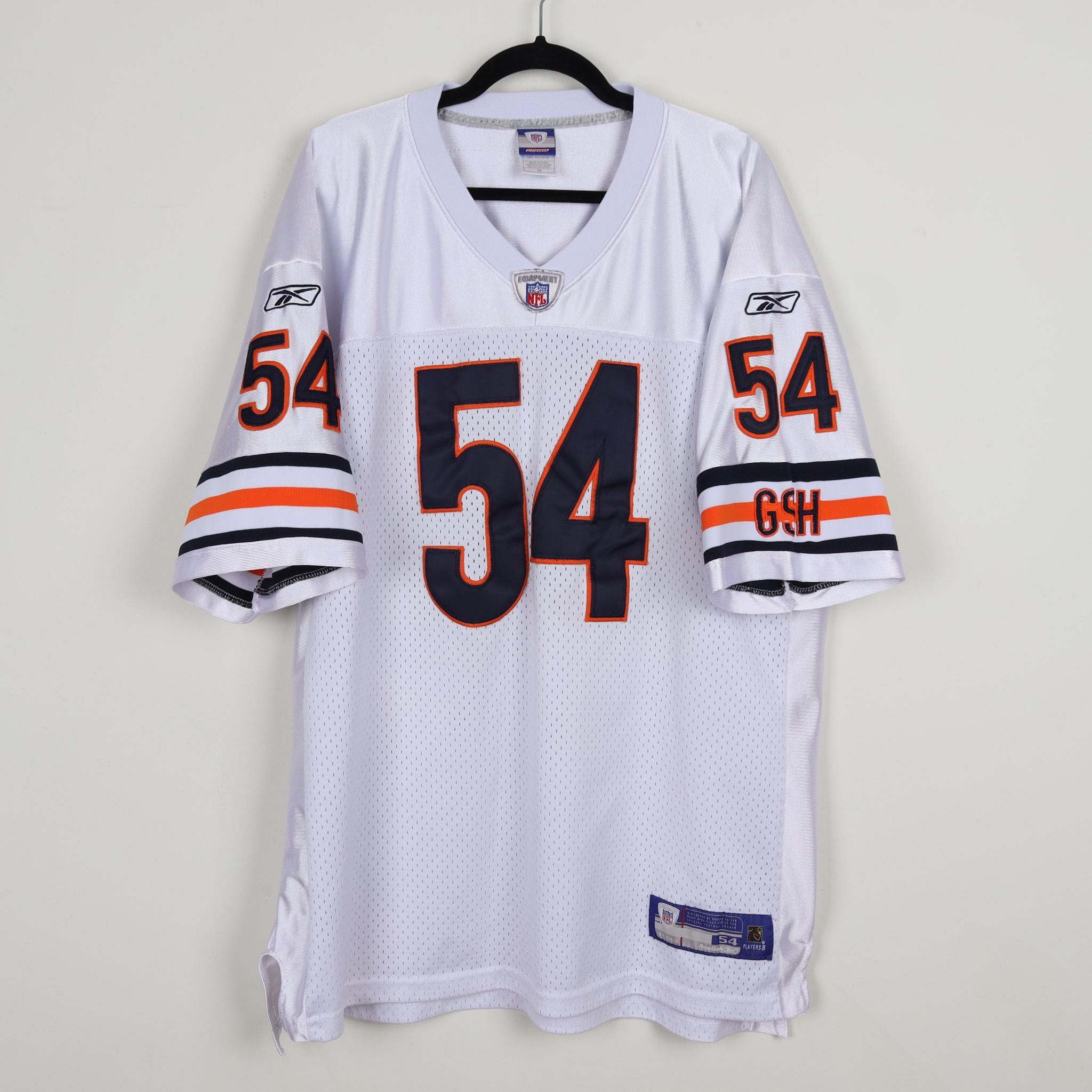 Vintage Reebok Chicago Bears #54 Urlacher NFL Zip Up Jersey
