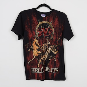 tenderloin HELL AWAITS tee サイズL Slayer - Hell Awaits Torn Asunder Tracklist Tee (Jumbo Print