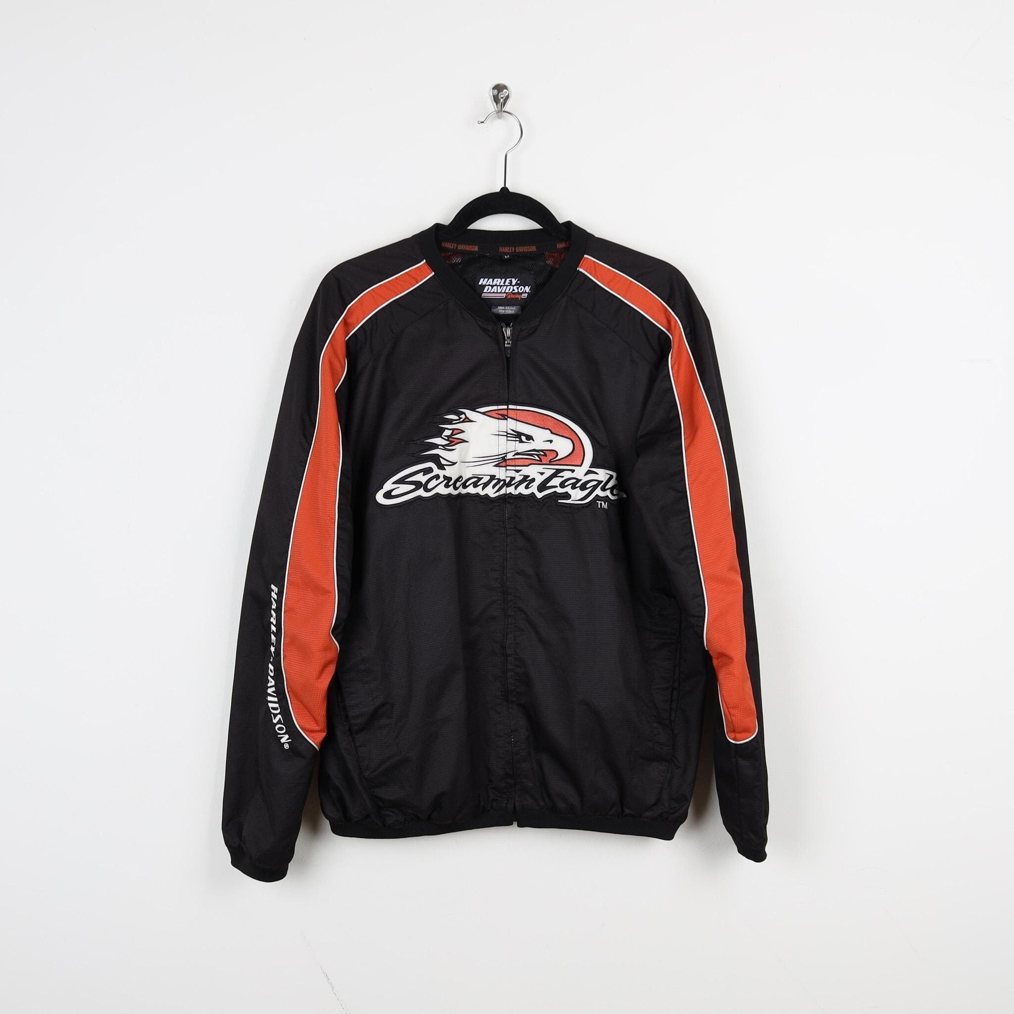 Vintage 90s Black Harley Davidson Motorcycles Screamin
