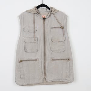 Vintage 1980s / 90s Vest 100% Cotton Fully Lined Pacific