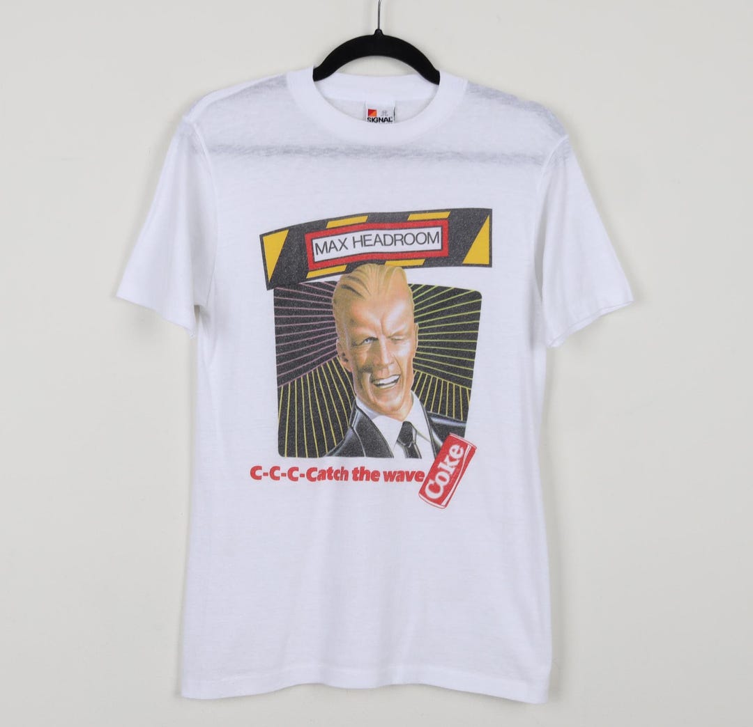 ~90'S COKE MAX HEADROOM Advertising T-shirt Men's M Vintage /eaa453783