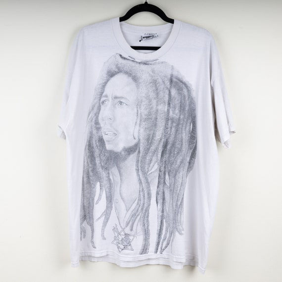 Vintage 90s Lee AOP Bob Marley Charcoal Full Face All Over Print