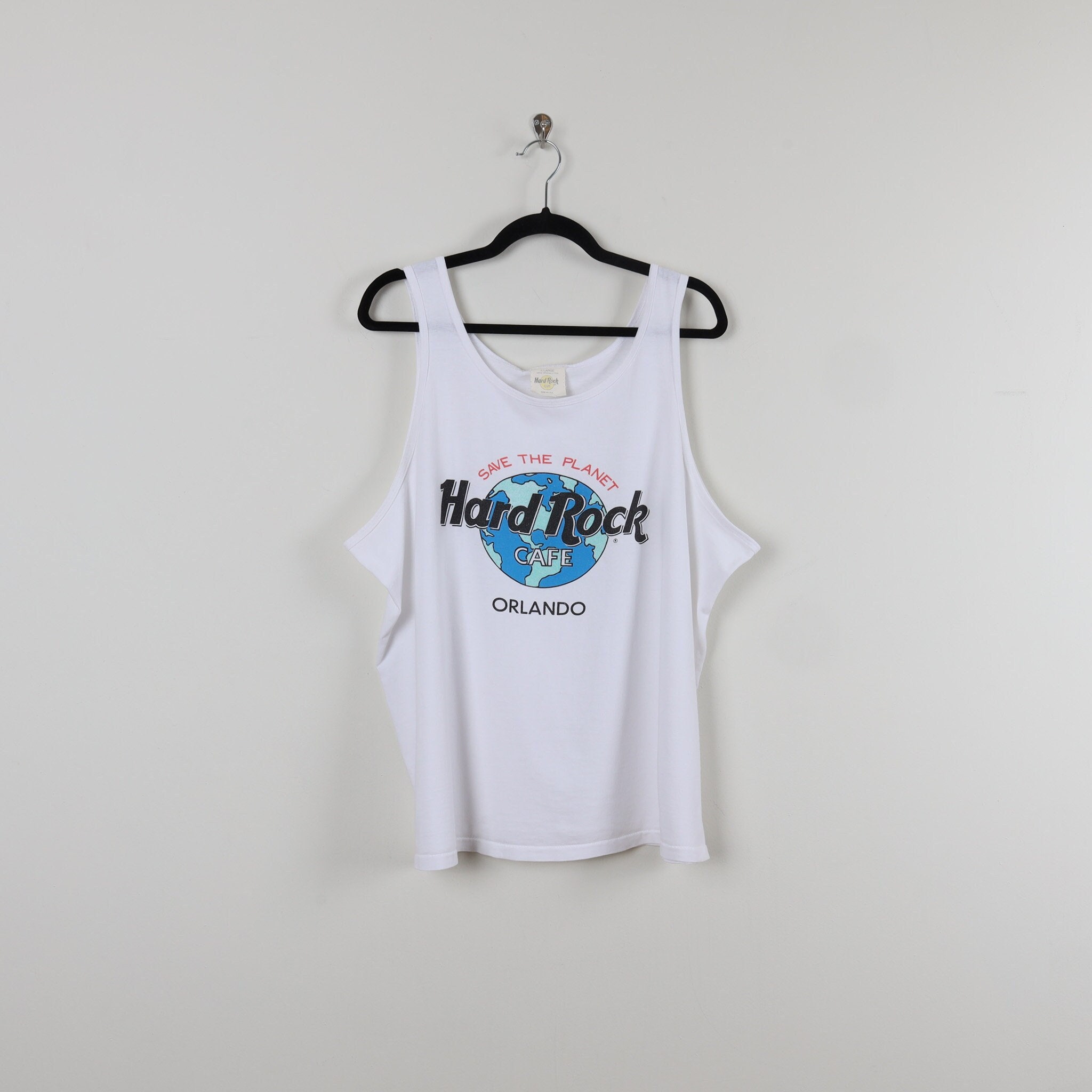 Vintage 90s Hard Rock Cafe Orlando Save the Planet Earth Graphic