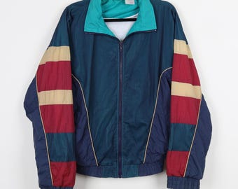 Vintage 90s Multicolor Patchwork Style Geometric Pattern