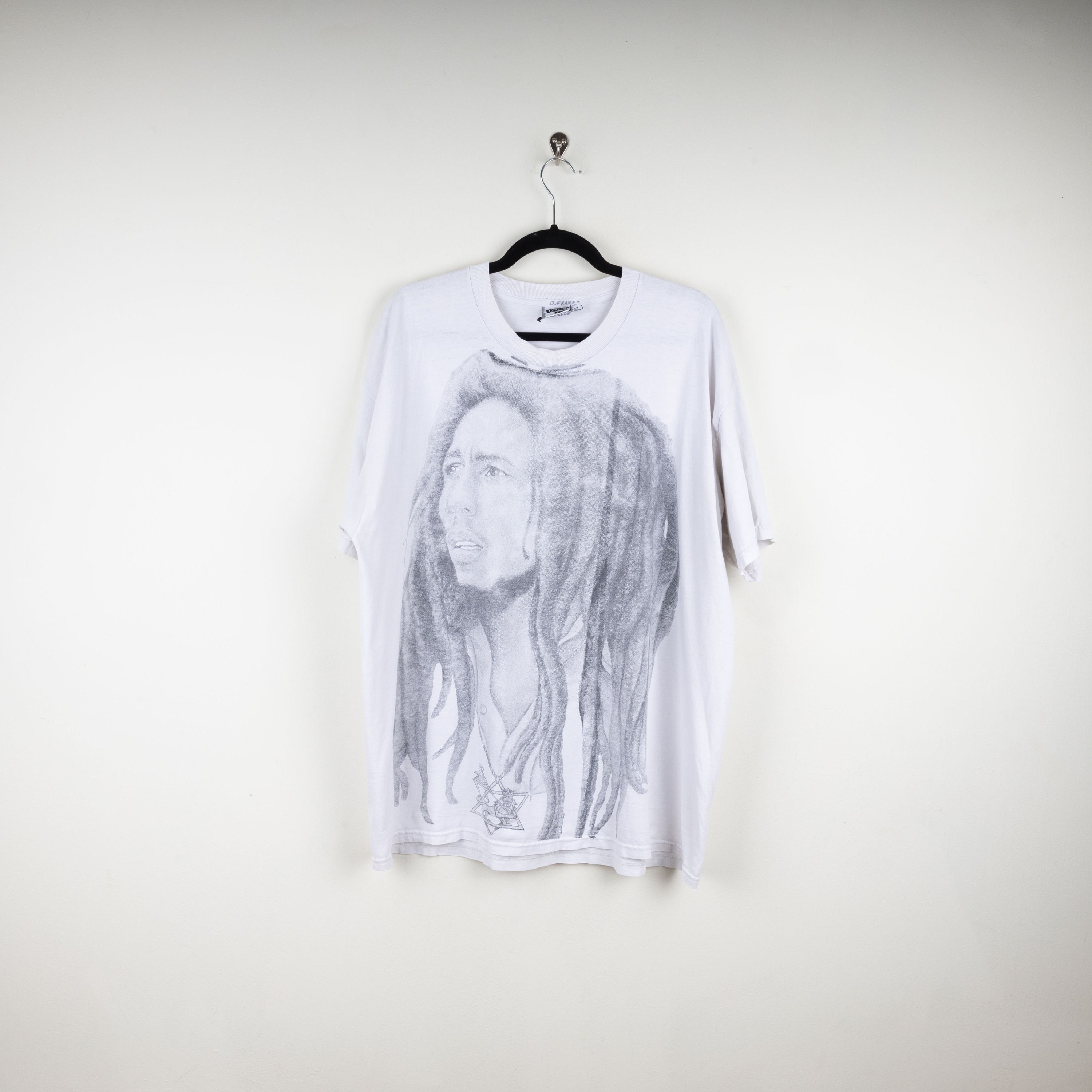 Vintage 90s Lee AOP Bob Marley Charcoal Full Face All Over