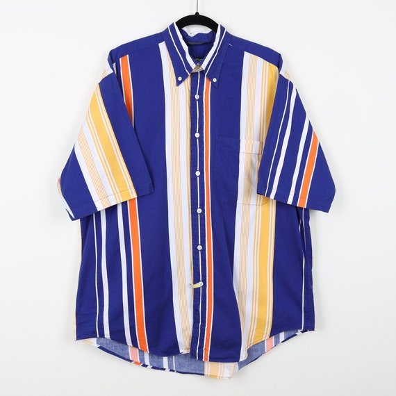 Vintage 90s Nautica Multicolor Vertical Striped S… - image 2