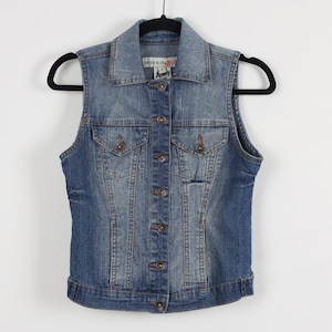 Faded Denim Vest Mens - Etsy