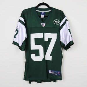 Vintage Y2K NFL on Field Reebok New York Jets Bart Scott #57 Green