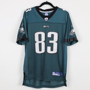 Vintage Y2K Philadelphia Eagles Kevin Curtis #83 NFL On Field Reebok Mesh Jersey Football League Green V-Neck Patch Jersey Kids Size Medium
