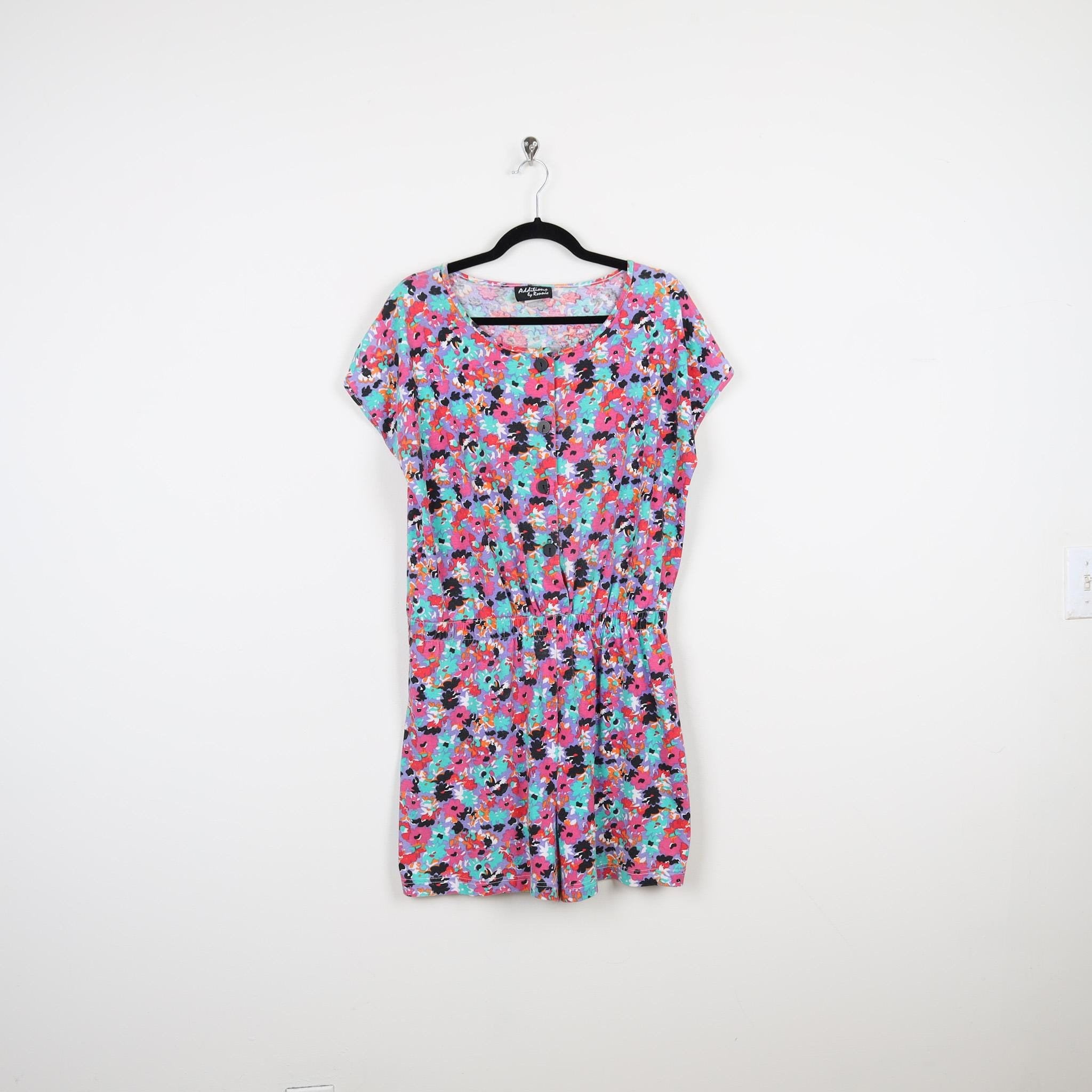Vintage 90s Additions by Ronnie Floral Girly Romper Casual Summer