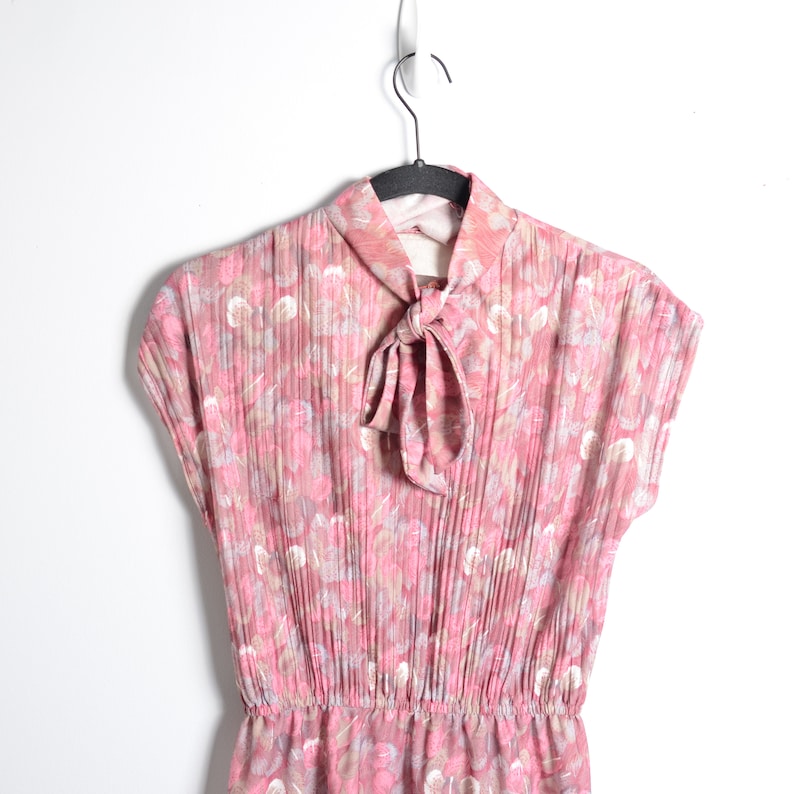 VTG 70s Praire Style Floral Mid Length Dress Size Small