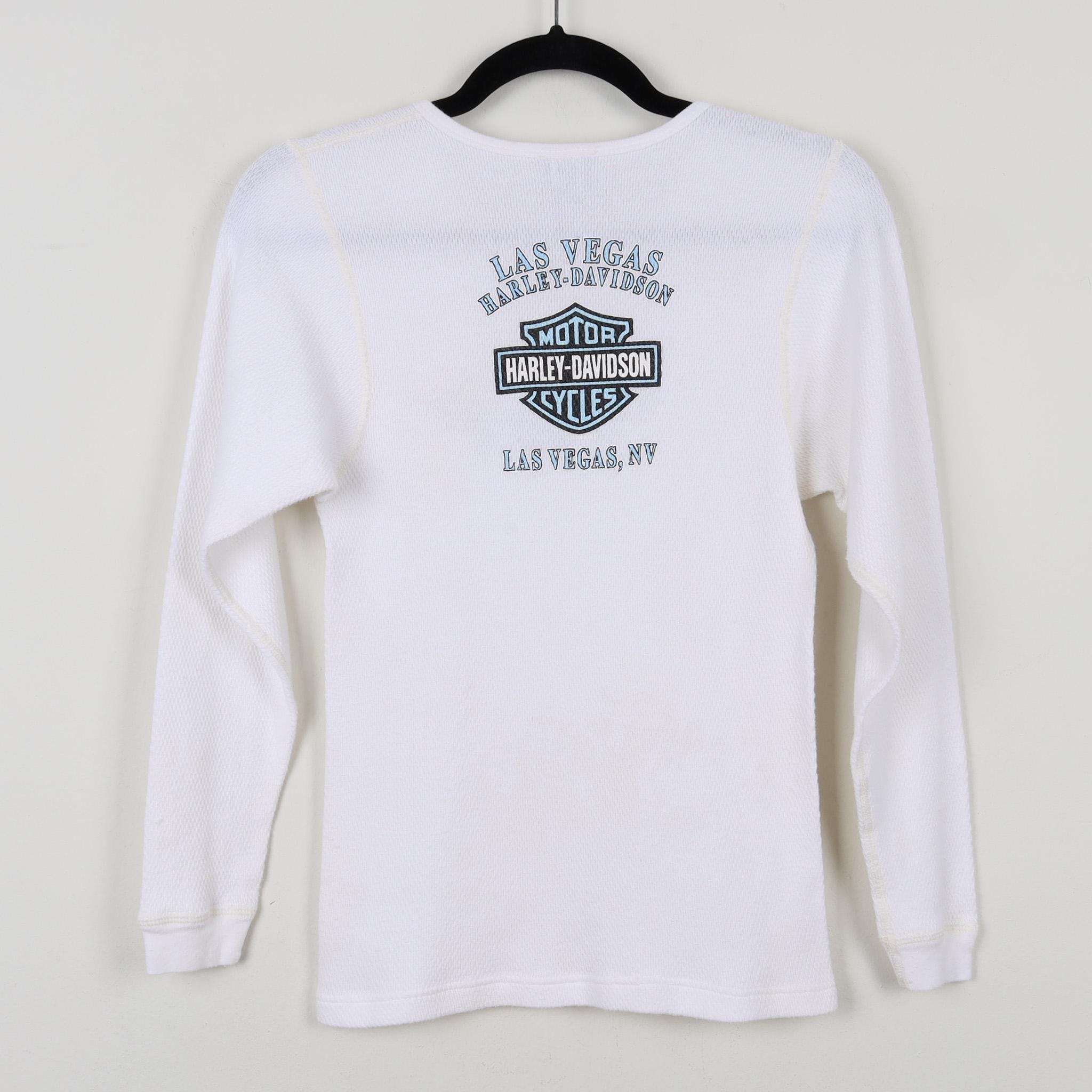 Y2K 2000s Harley Davidson Lone Wolf Tribal Long Sleeve Shirt