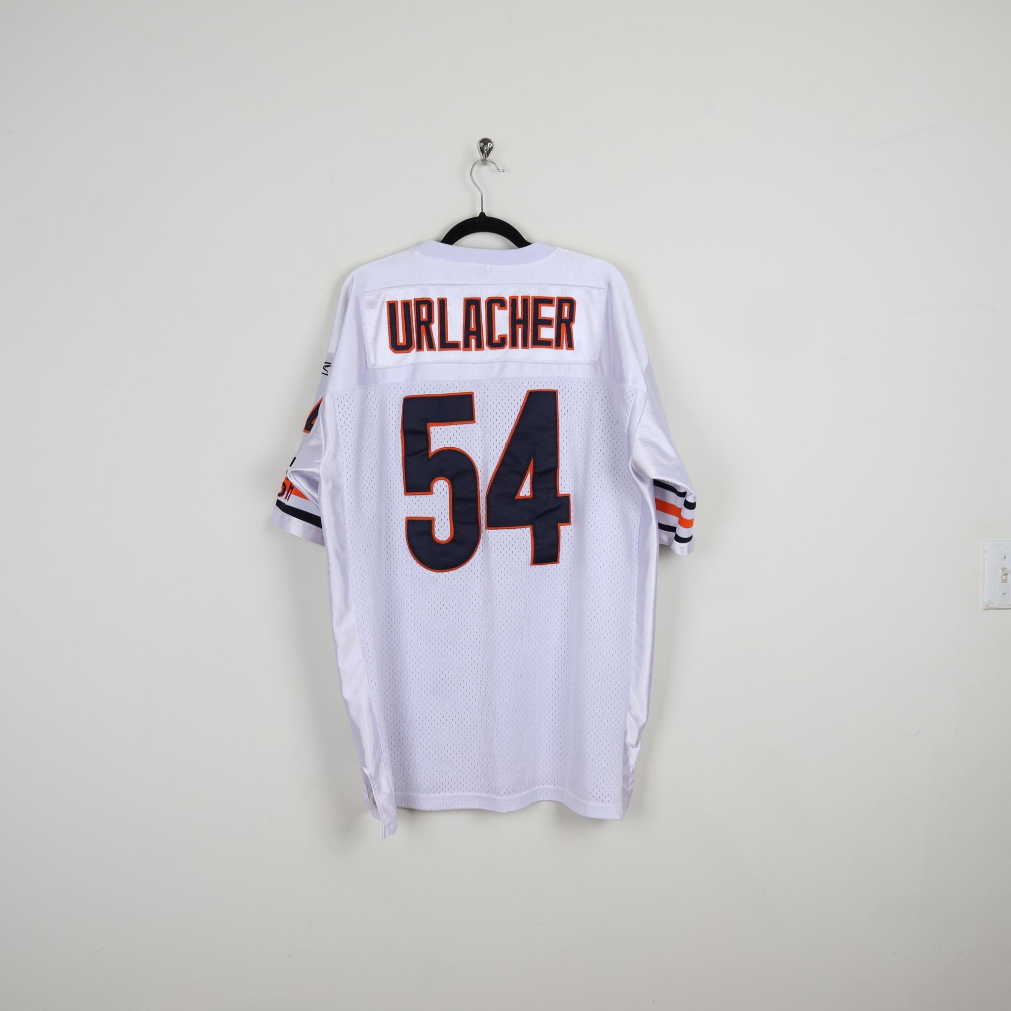 Vintage Reebok Chicago Bears #54 Urlacher NFL Zip Up Jersey